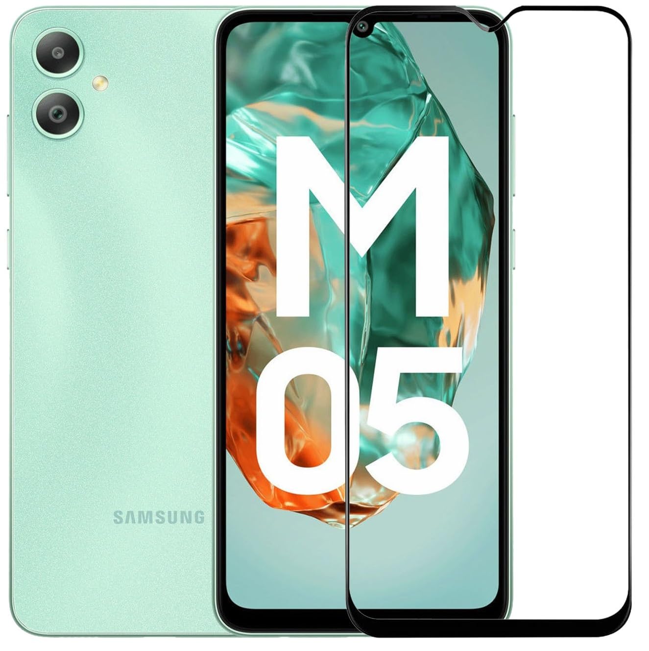 HYPER® Edge to Edge Tempered Glass for SAMSUNG Galaxy M05 (BLACK) (Pack of 1) (B0DHPH4811) Amazon Price History, Amazon Price Tracker