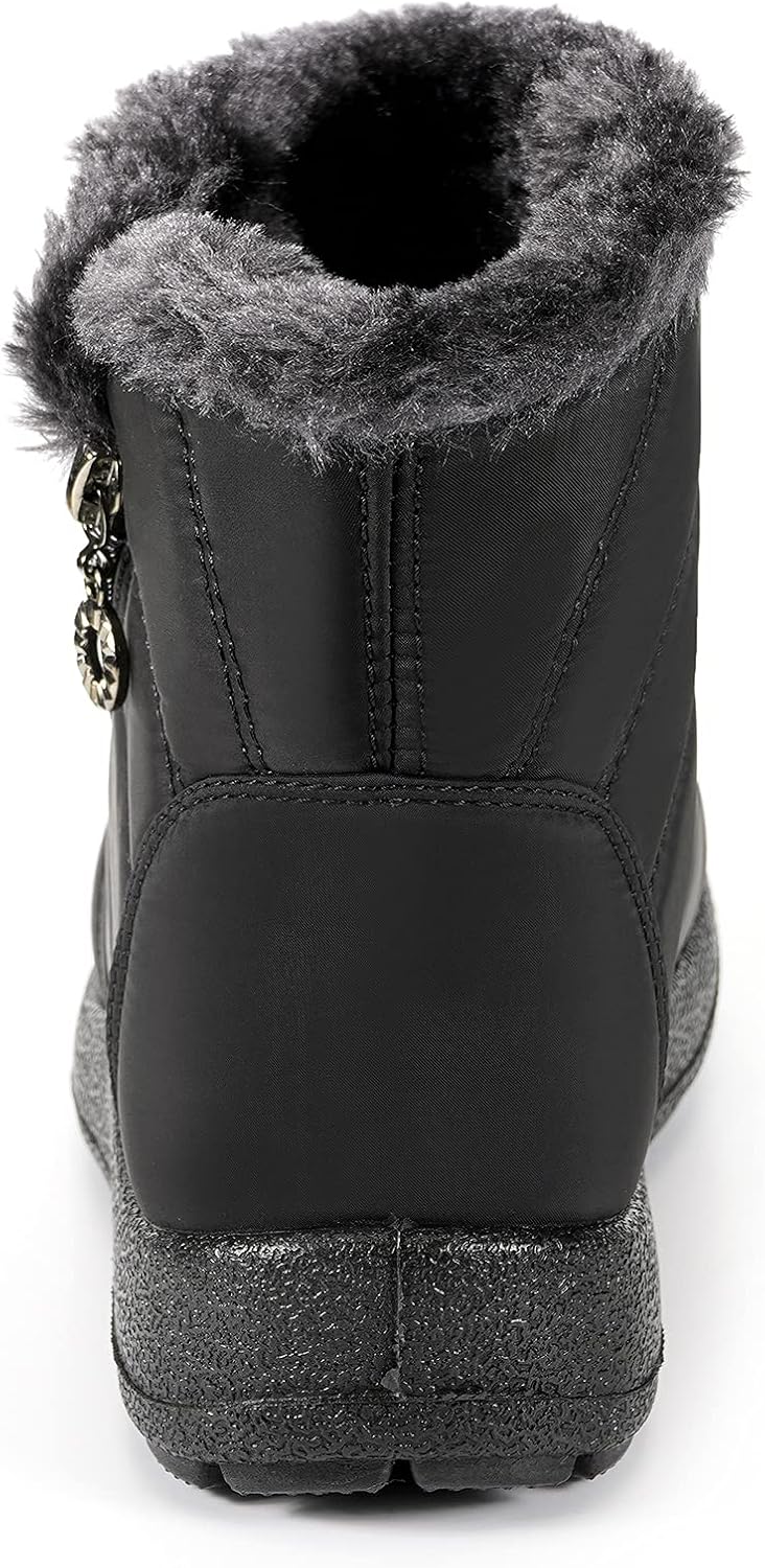Girl's Boy's Winter Snow Boots Ankle Boots for Kids Boots Warm Fur Anti-Slip - Image 3