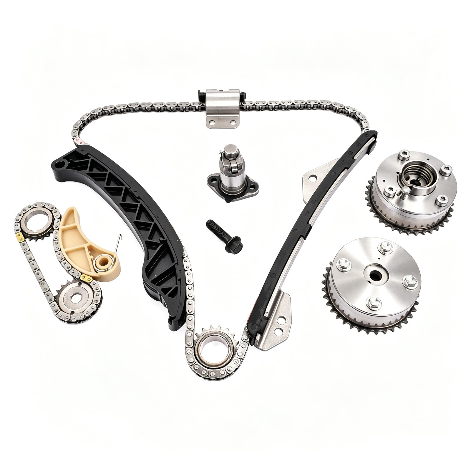 Timing Chain VVT Gear Sprocket Kit Replacement for 2009-2015 Toyota Prius Corolla Matrix Scion XD Pontiac Vibe 1.8L Part# 13070-0T010 13050-0T010