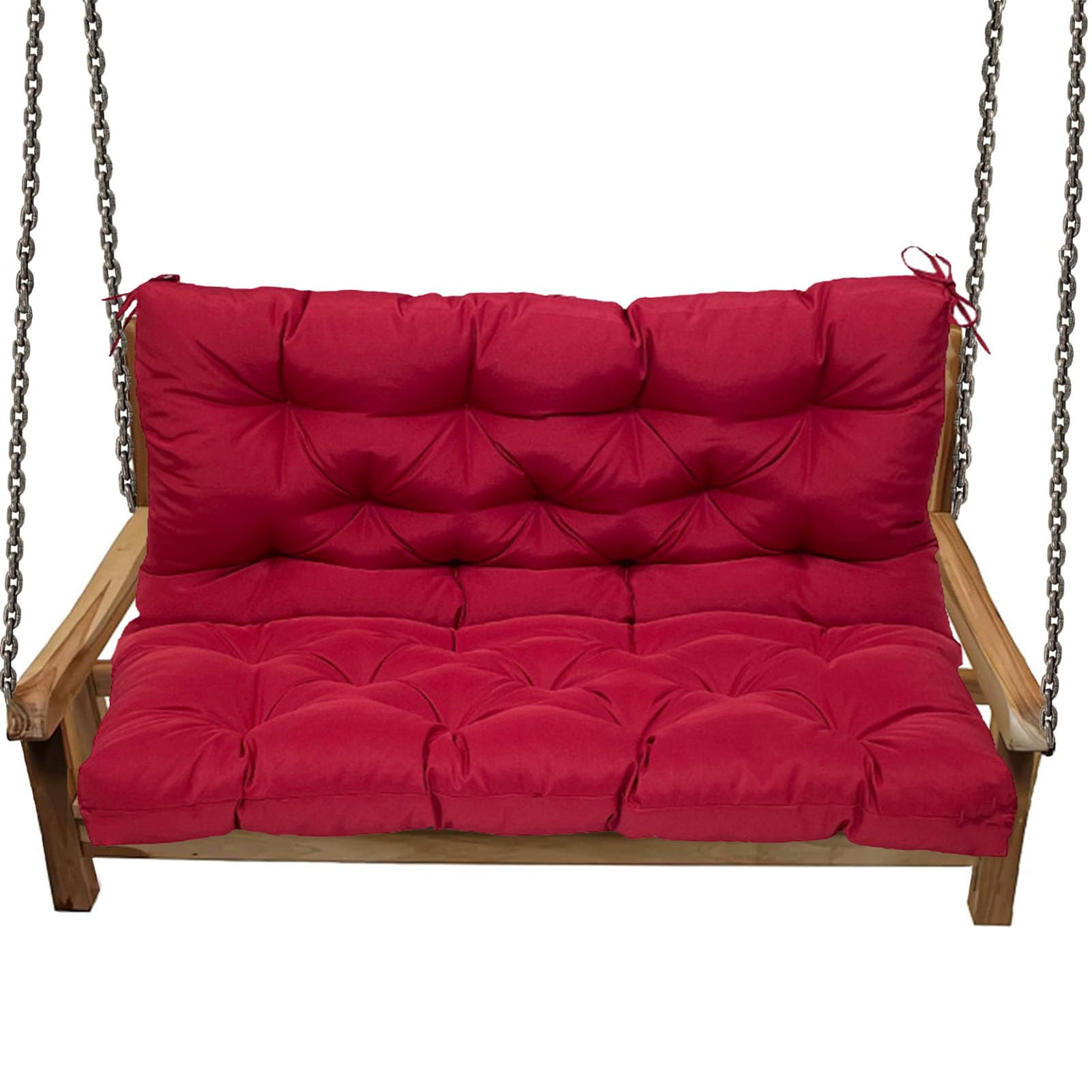 Coussin de rechange pour balancelle et canapé de terrasse bordeaux 100cm