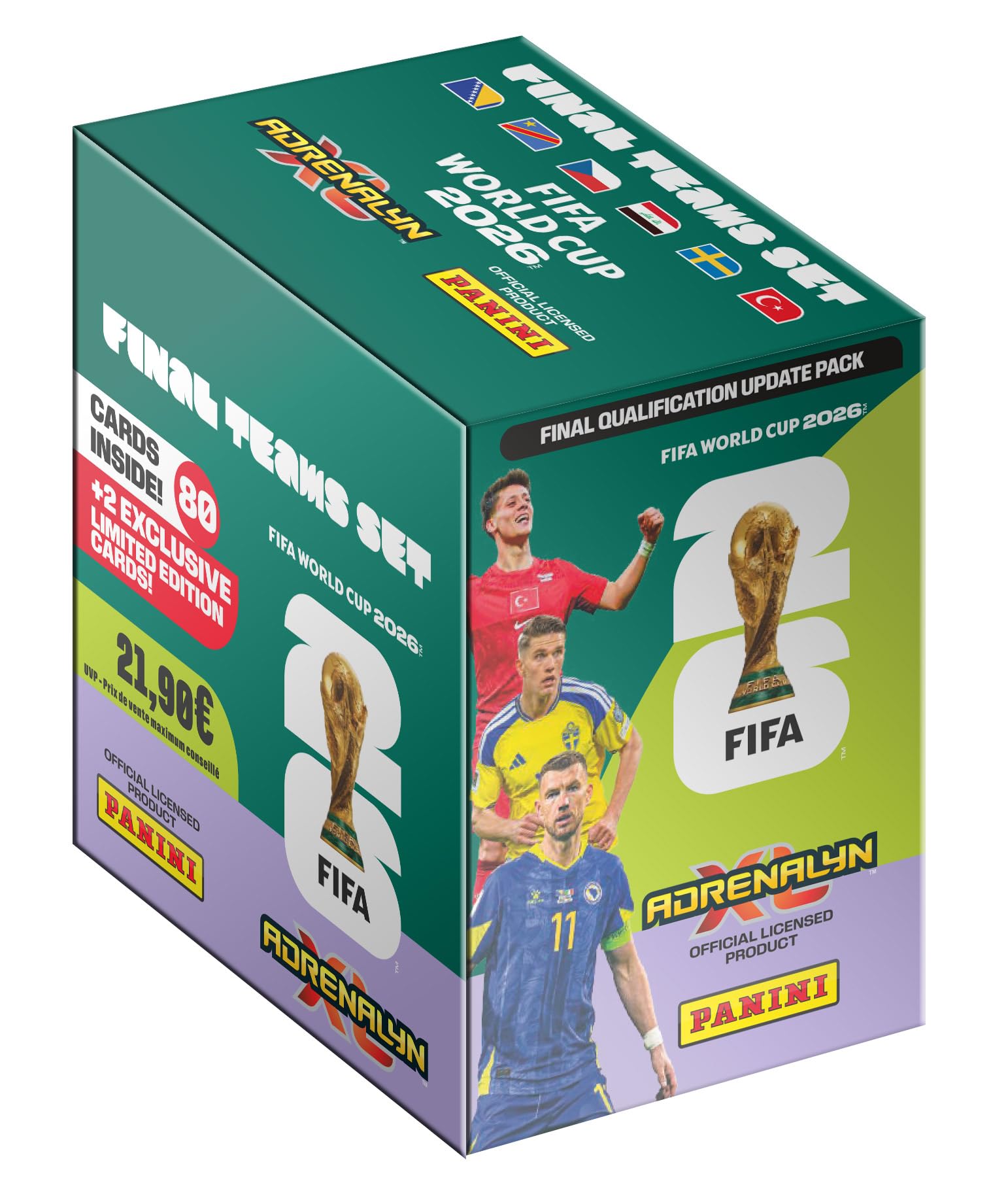 FIFA-Weltmeisterschaft 2026 Trading Cards Game – Update-Set mit 80 Karten + 2 Karten in limitierter Auflage