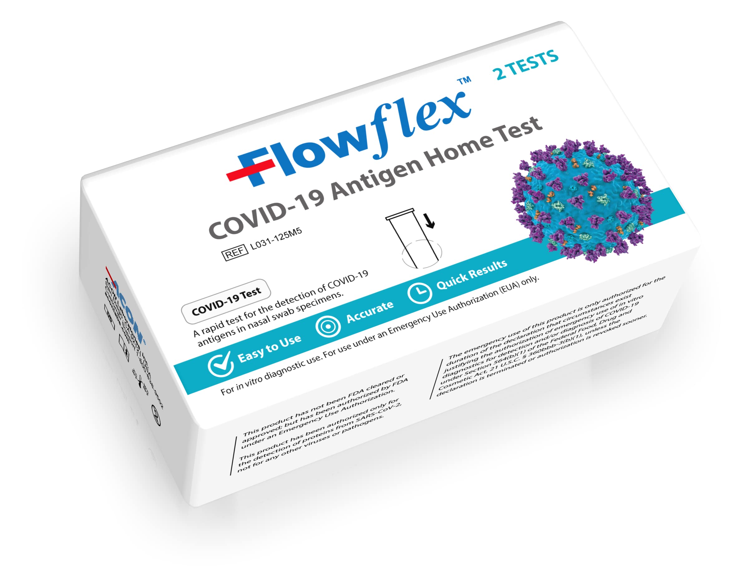 Buy FLOWFLEXCOVID19 Antigen Home Test kit, 1 Pack, 2 Tests Total. FDA