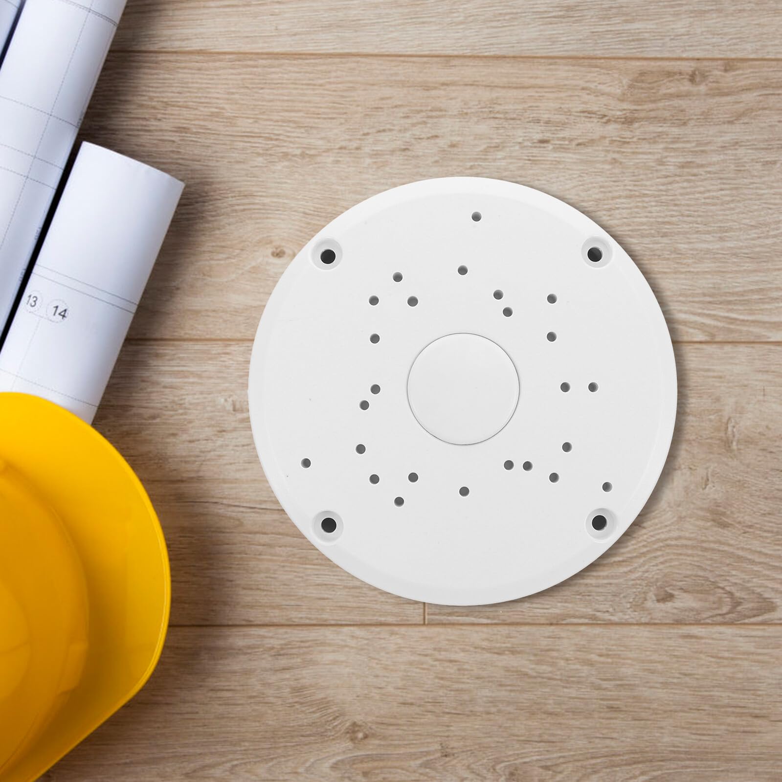 DOITOOL 5 Pezzi Scatola Derivazione Elettrica Rotonda Contenitore Multi per Nascondere Box per Esterni e Interni Montaggio Parete e Soffitto