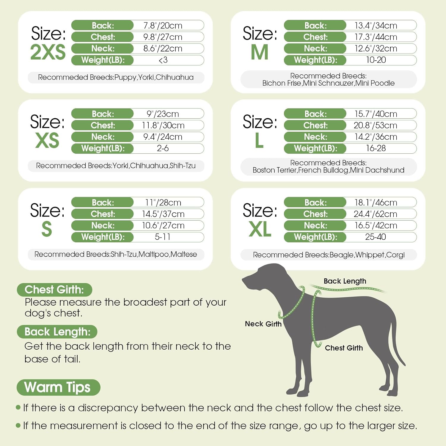Dog Sweater Dress Plaid Knitwear for Small Medium Dogs Warm Puppy Pet Turtleneck Stretch Pullover Cute Fall Winter Vest Clothes with Leash Hole for Christmas (Green, L)