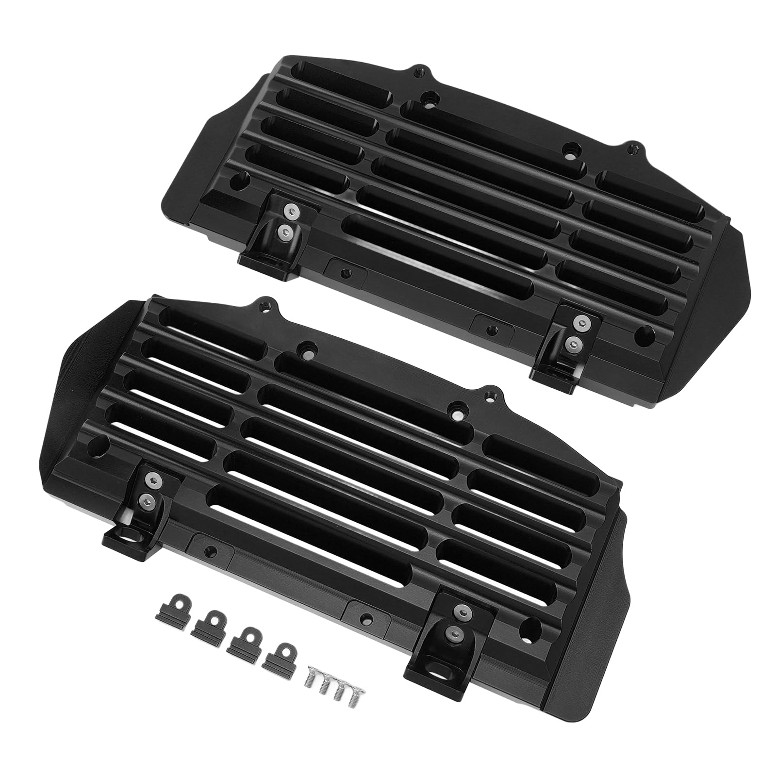 Osłona chłodnicy motocykla stop aluminium CNC zapobiega przegrzaniu pasuje do modeli radiator guard motorcycle