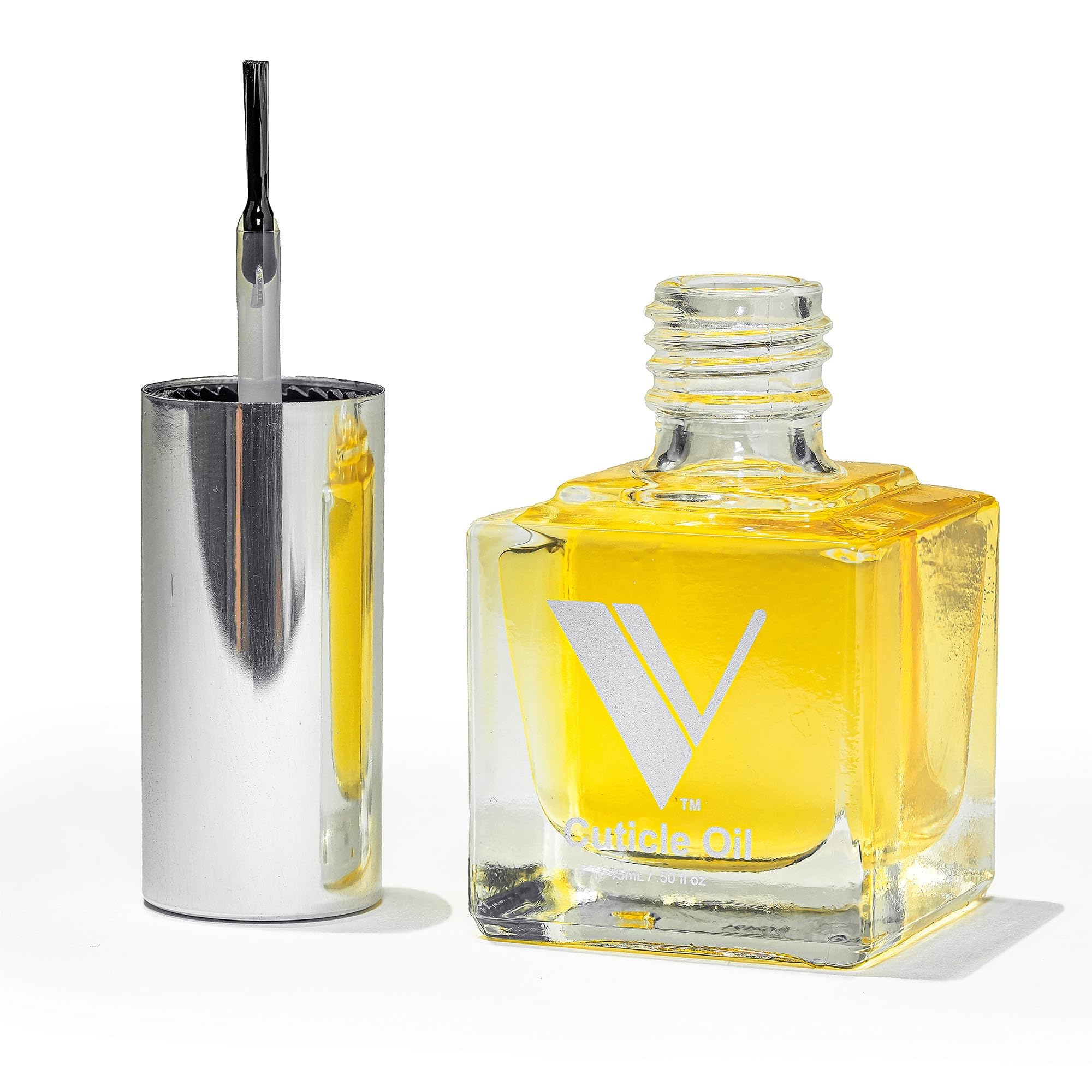 V Beauty Pure Cuticle Oil for Nails - Natural Nail and Cuticle Oil, Softens, Moisturizer, and Conditions, Products for Manicure and Pedicure, Non-Greasy, Promotes Flexibility, Tangerine - 15ml