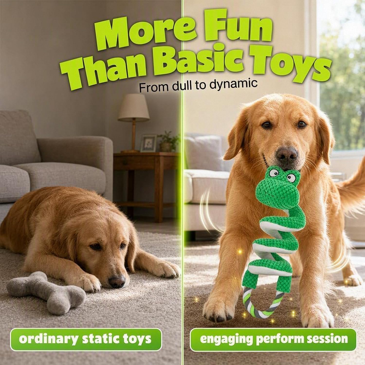 Interaktives Quietschendes Hundespielzeug Esel mit Zugseil，All