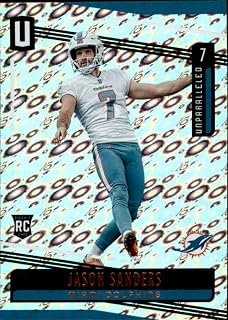 2019 Unparalleled Football Flight #25 Jason Sanders Miami Dolphins Official Panini Trading Card