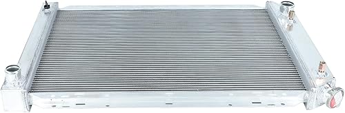 Miniatura 409 de Radiador de aluminio AA5052 de 3 filas compatible con Dodge Ram 2009-2021 1500 2500 3500 4000 V6 V8 Pickup AT/MT 3 filas,1 fila,Ventilador