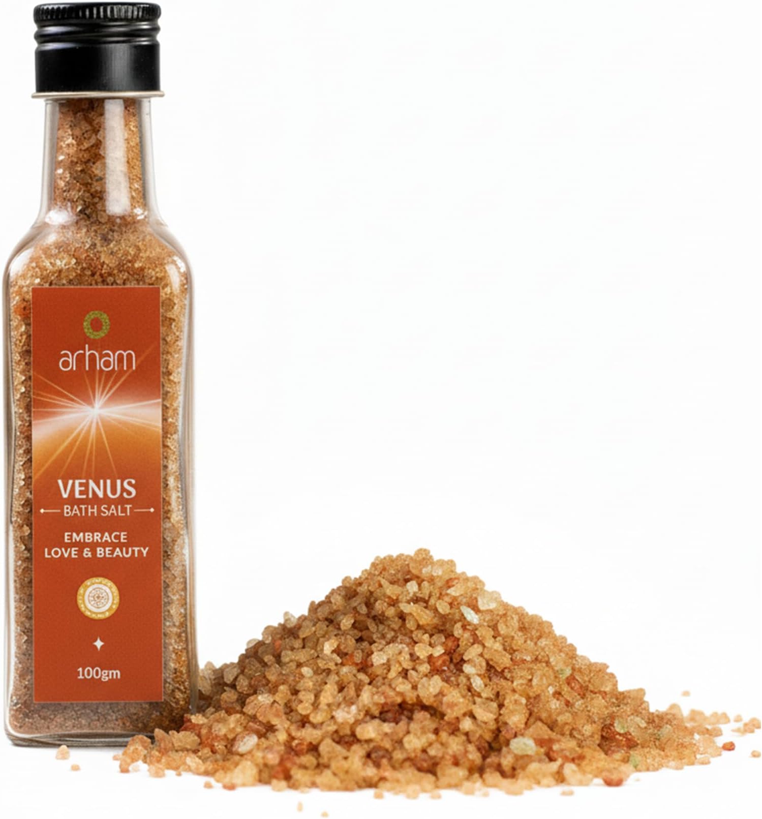 - VENUS Bath Salt 100g – Natural & Organic Bath Soak, Epsom Salt for Relaxation, Stress Relief, Skin Radiance & Mood Uplift | Lab-Tested & Cruelty-Free