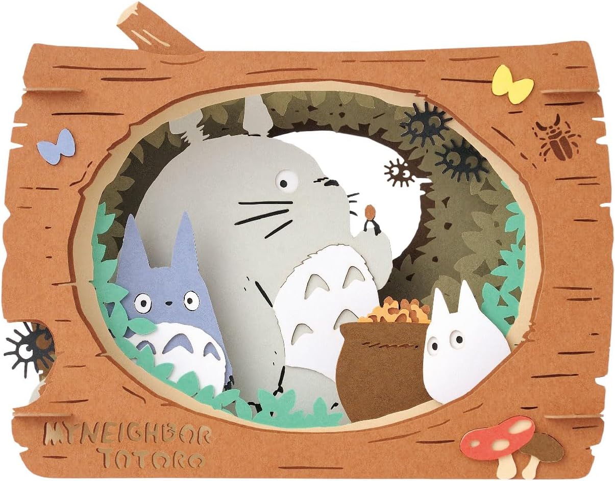 Ensky - My Neighbor Totoro - Totoro in Log, Paper Theater Craft