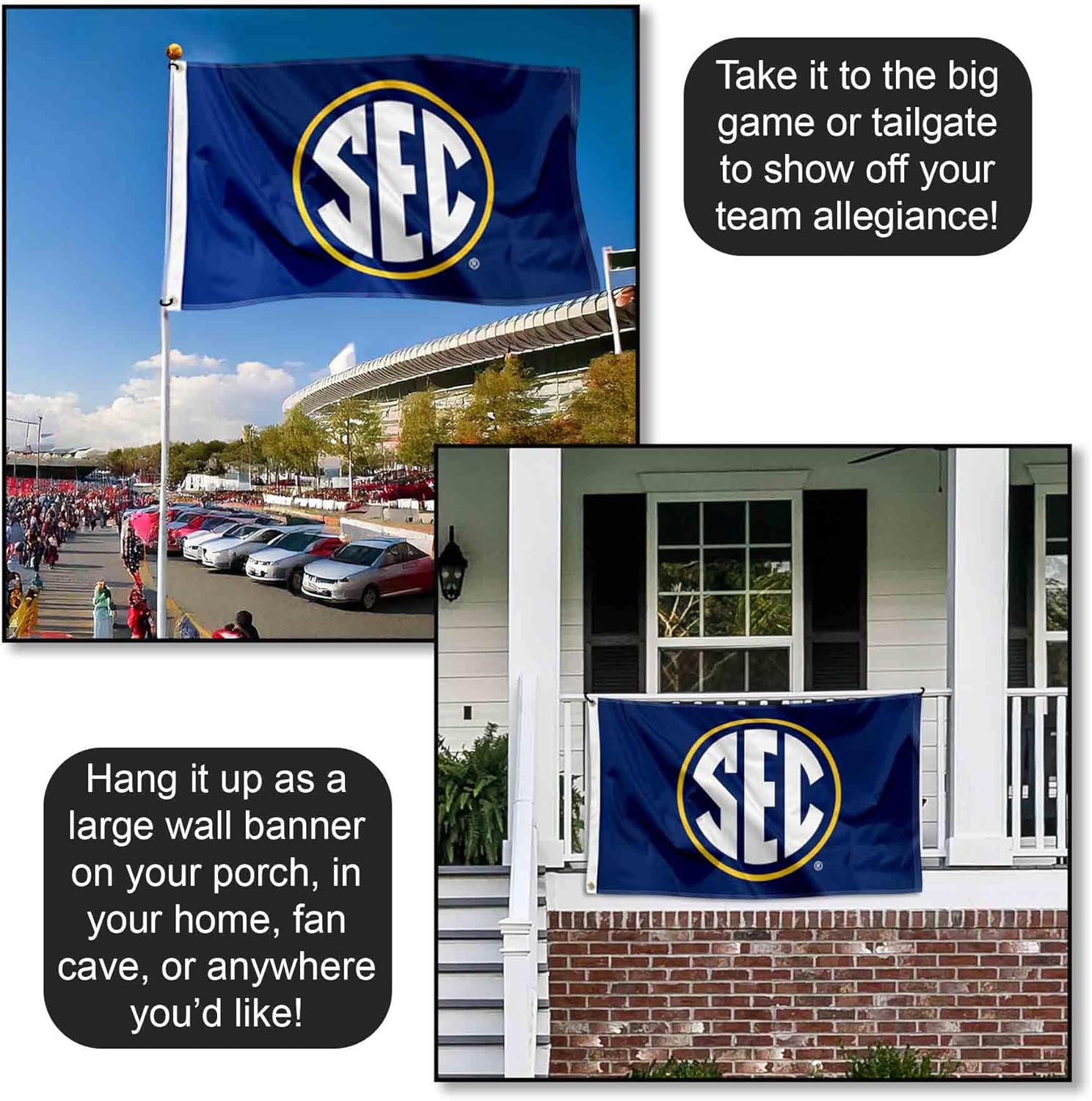 SEC Logo Flag Large 3x5 - Image 4