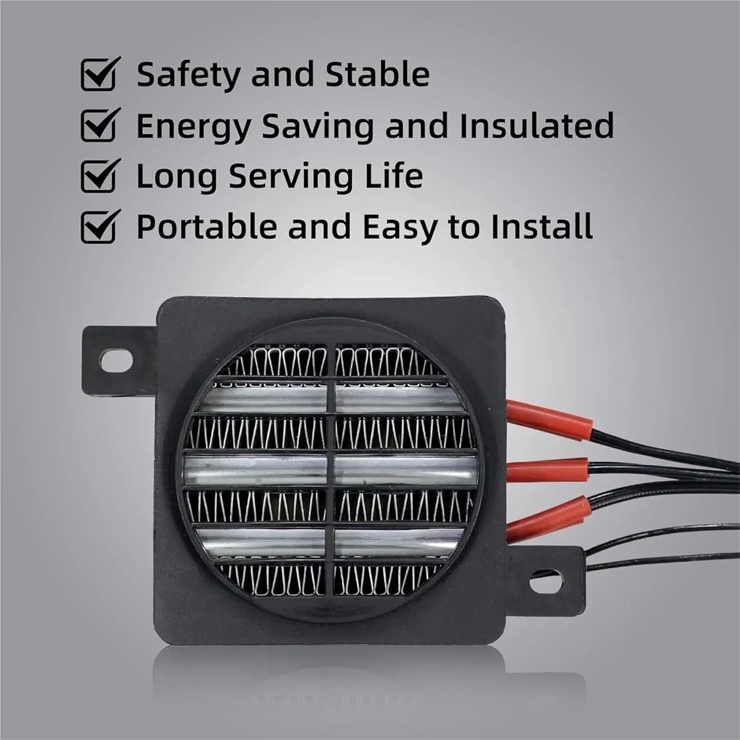 10Pcs 12~220V 50W~400W Heater Fan 12/24/110/220V Electric Heating Element Incubator Ceramic Thermostatic Heater((INSULATED) 24V 150W)