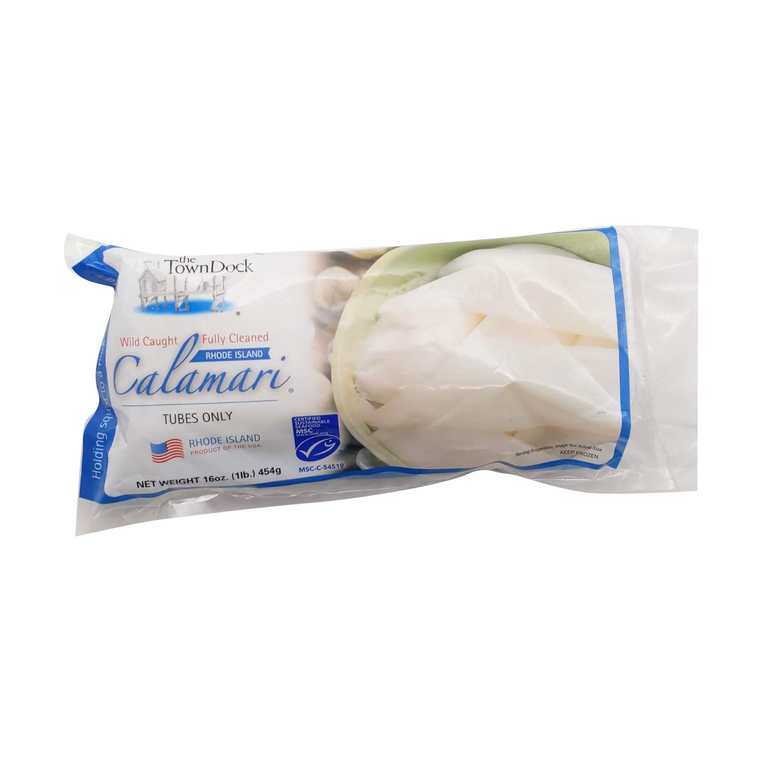 TOWN DOCK Calamari Tubes Only, 16 OZ