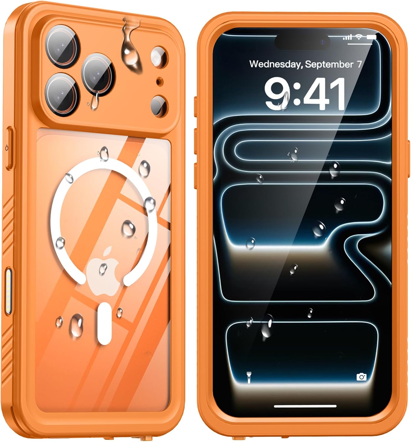 ANTSHARE for iPhone 14 Pro Case, with [Built-in Privacy Screen Protector] [IP 68 Waterproof], Anti-Peeping Adsorption Full Body Double Protective Case for iPhone 14 Pro, Black