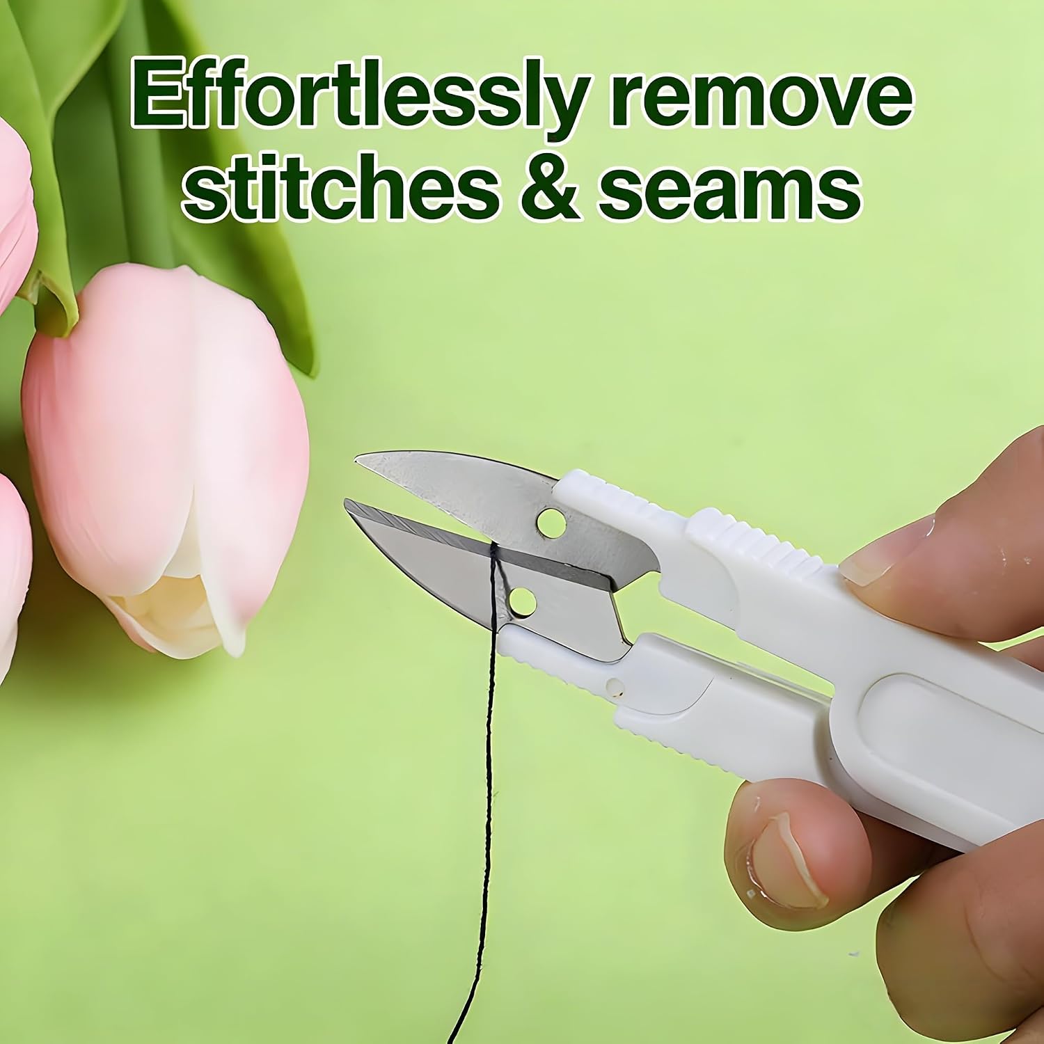 7pcs Seam Ripper and Thread Remover Kit for Sewing, 2 Big 3 Small Stitch Ripper Tool and 2 Thread Snips