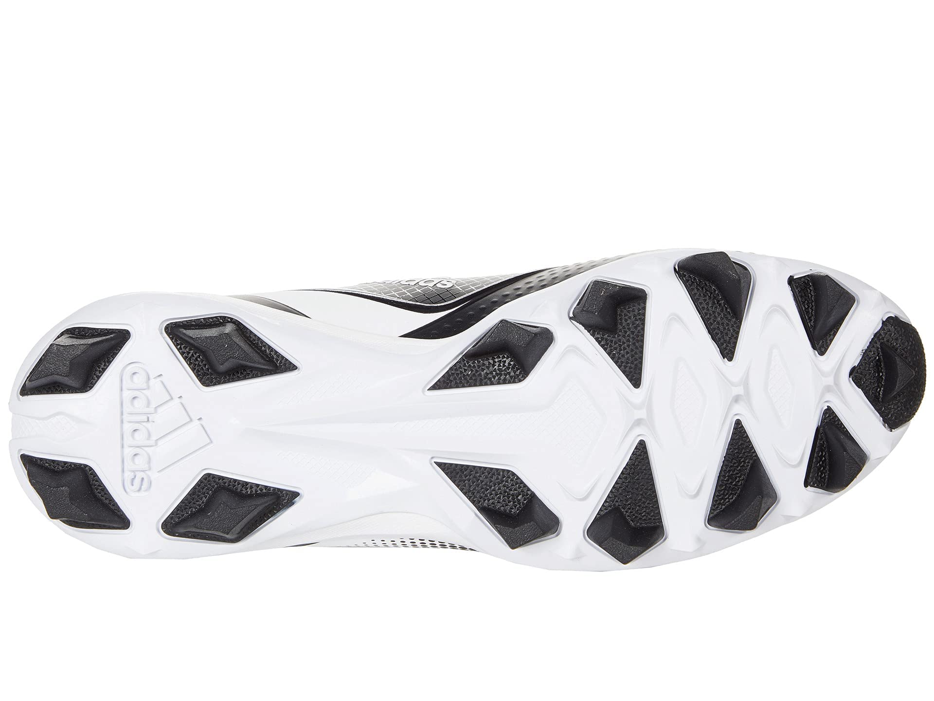 adidas Men's Icon 7 MD Baseball Shoe, Black/White/White, 12