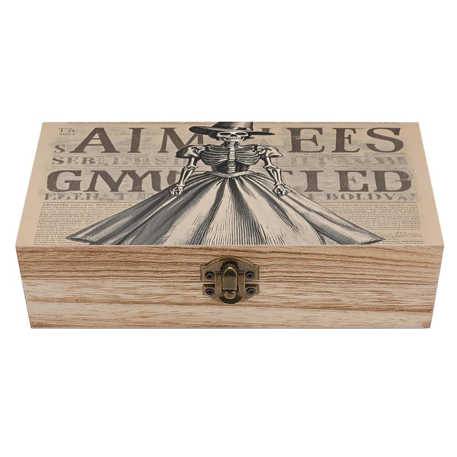 LZQPOEAS Elegant Skeleton Wooden Box Storage Space to Organize Jewelry in A Beautiful Small Storage Box Decorative Card Boxes Memory Treasure Boxes for Crafts And Photo Storage