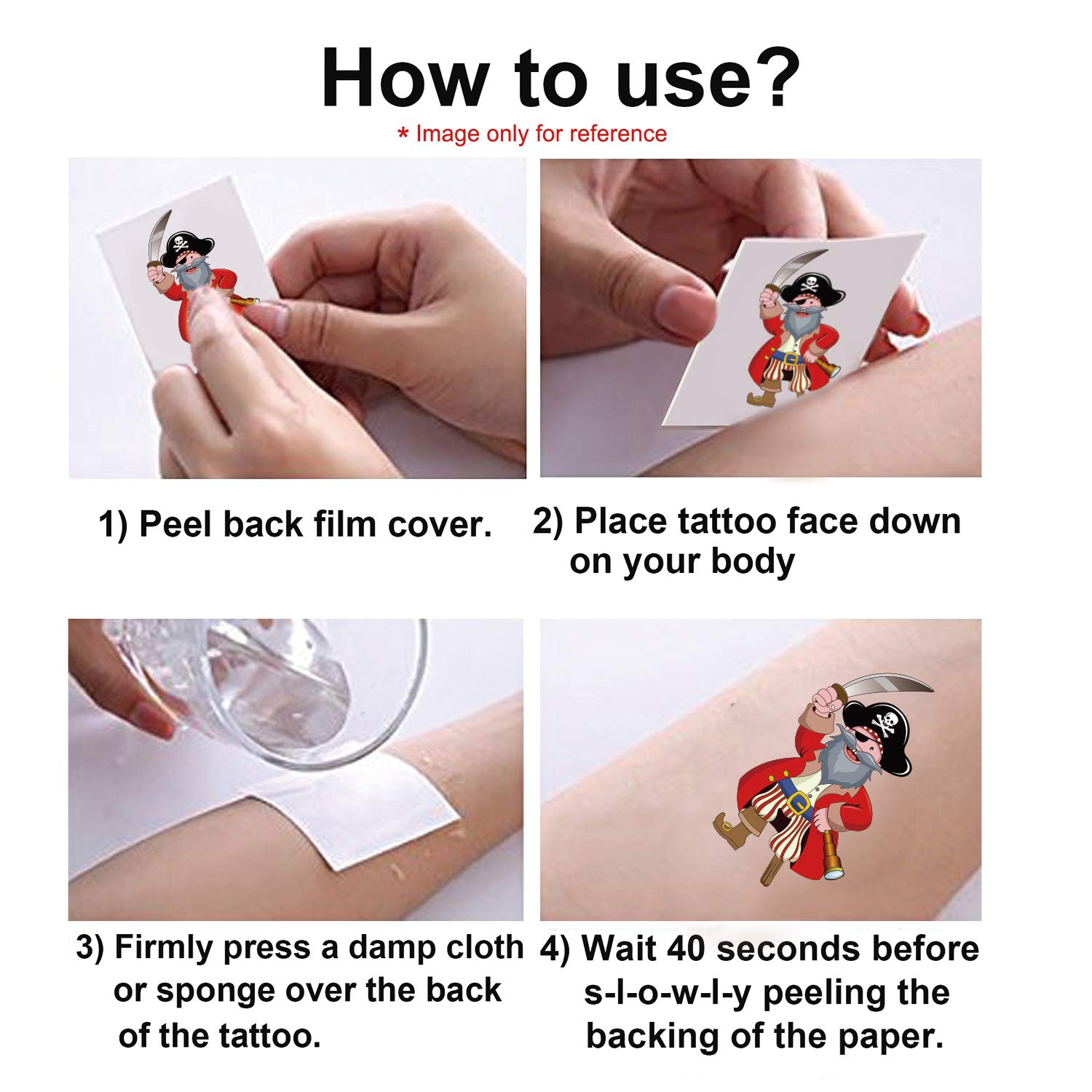 Kids Temporary Tattoos(100pcs),Konsait Solar System Outer Space/Pirate/Construction Zone Tractor Truck/Dinosaur Shark Face Tattoo for Boys Goody Filler Birthday Party Favor Supplies