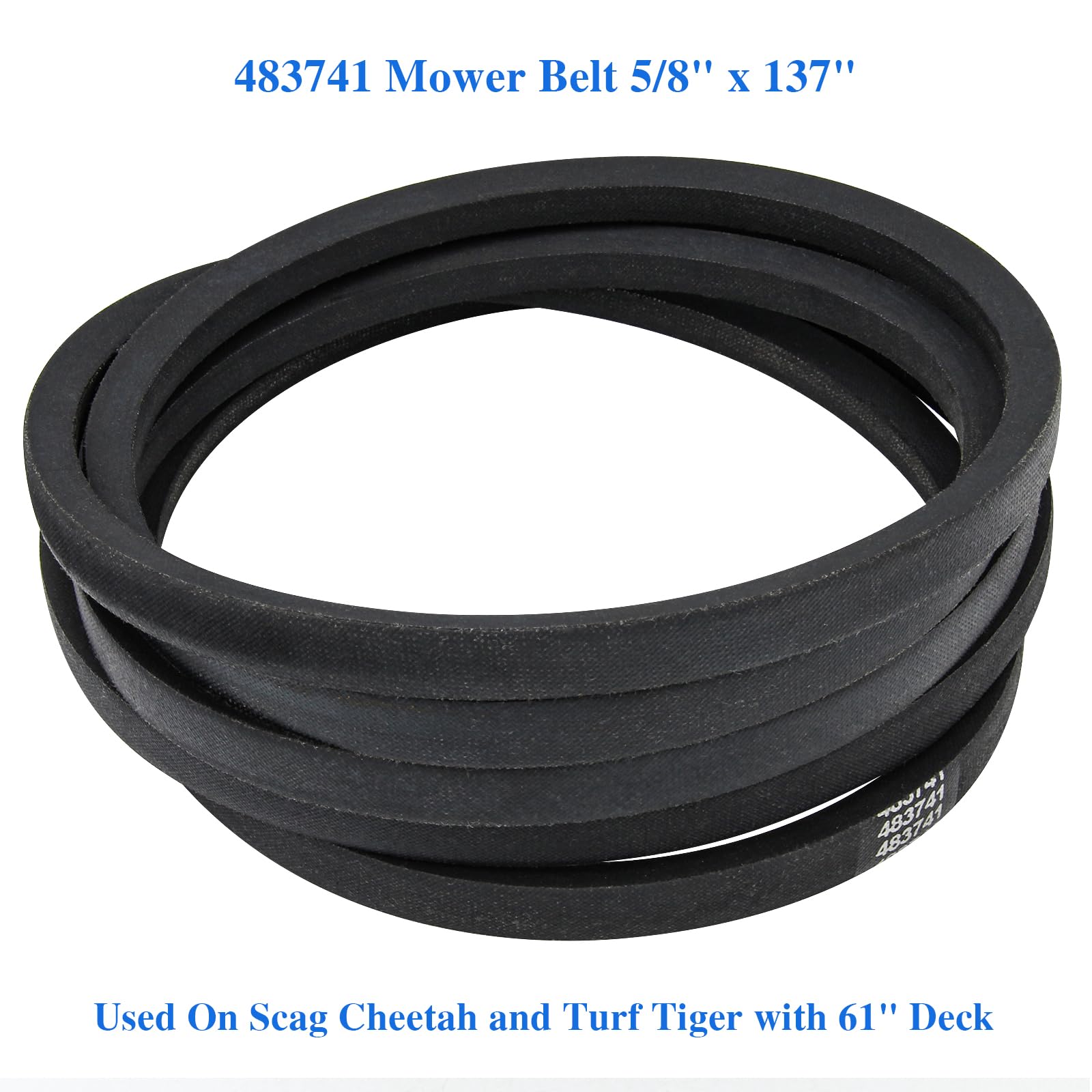 Amazon.com : AILEETE 483741 Deck Drive Belt 5/8