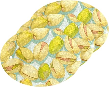 Cartoon Pistachio Nut Green Absorbent sponges for Household use All-Purpose Decorative Kitchen sponges for Washing Dishes Stain & Odor Resistant 3 Count