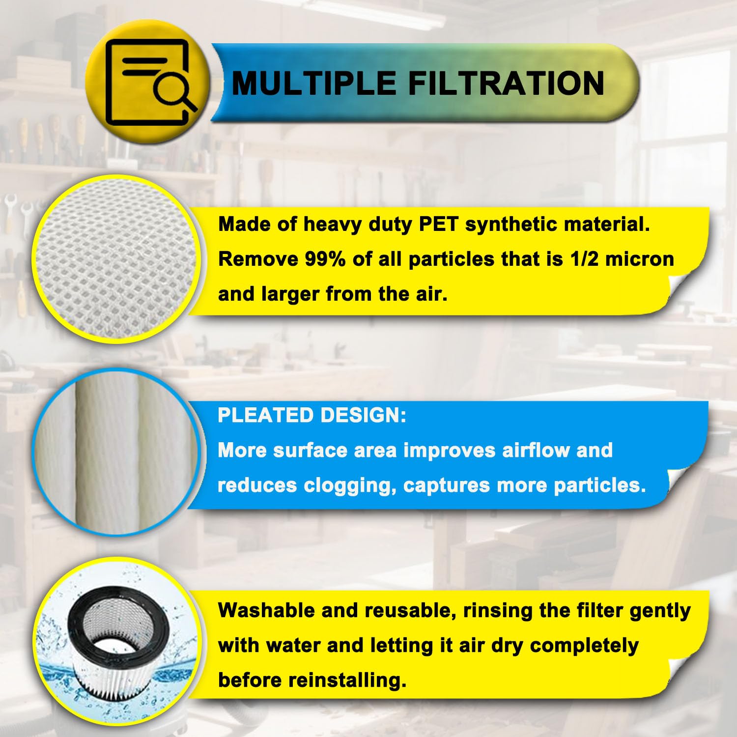 STANLEYカートリッジフィルタ②　08-2566B　２個セット Amazon.com: 2 Pack 08-2566B Cartridge Filter with Lids, compatible