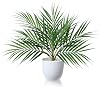 SOGUYI Artificial Plants 40cm Fake Plants Indoor Decorative Artificial Areca Palm Plants Highly Realistic Mini Fake Plants Small Artificial Plants in Pots for Home Decor Indoor1 Pack