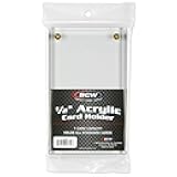 1/2 Inch Acrylic Card Holder - 1 Pack | Crystal Clear Protection Display Case for Trading Cards
