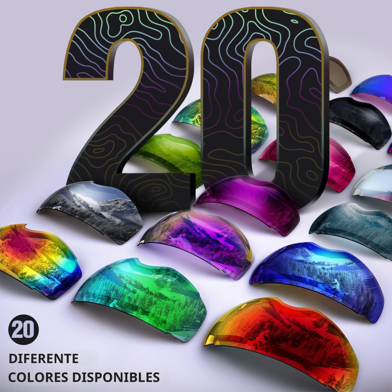 OutdoorMaster gafas de esquí PRO - Lente intercambiable sin marco 100% Protección UV400 Gafas Ski Snowboard for Mujer & hombre