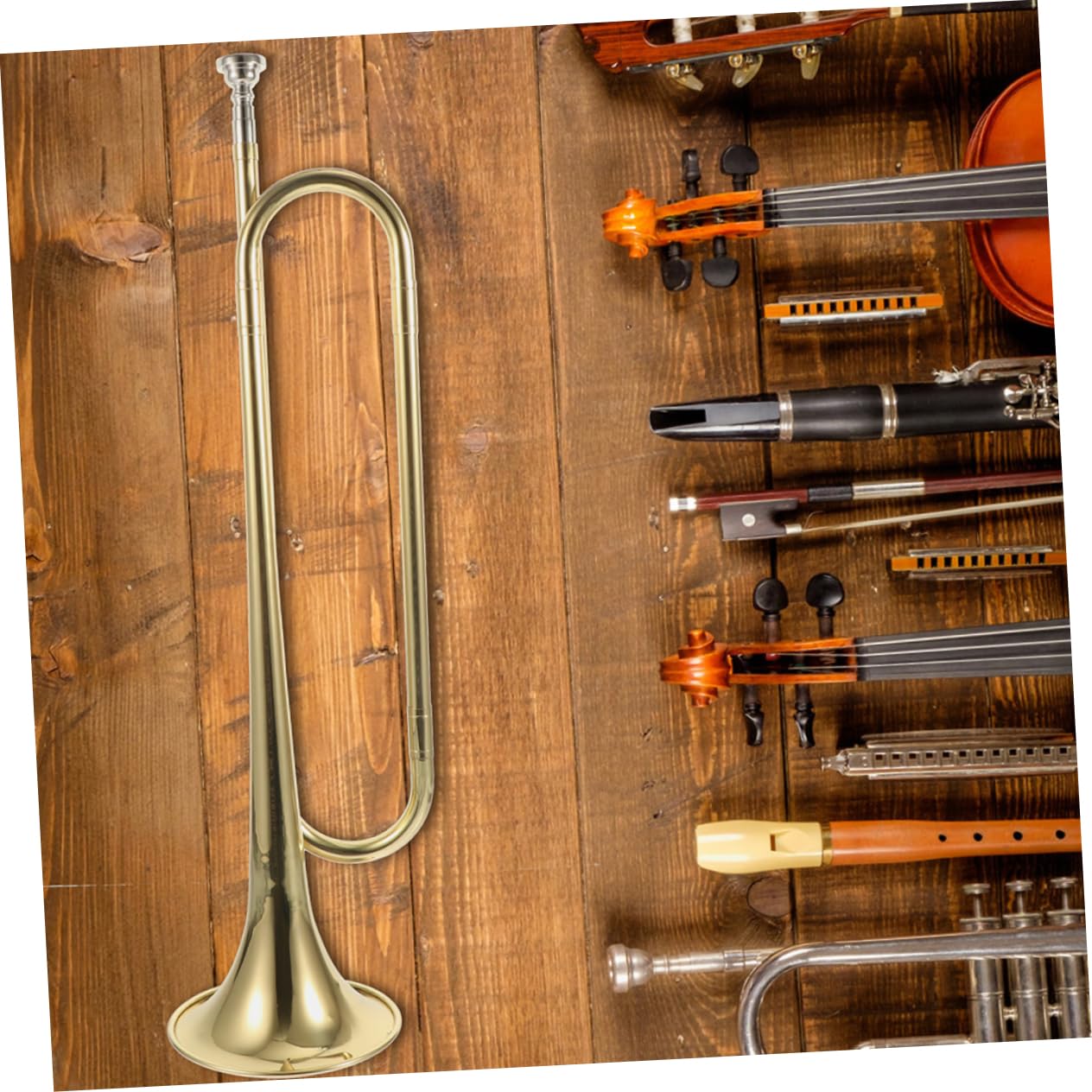ifundom 1set Tromba Per Iniziali Con Guanti Strumento Musicalper Studenti e Ragazzo Ragazza Realizzato Di Alta Qualità Facile Da Suonare Per Performance Scolastiche