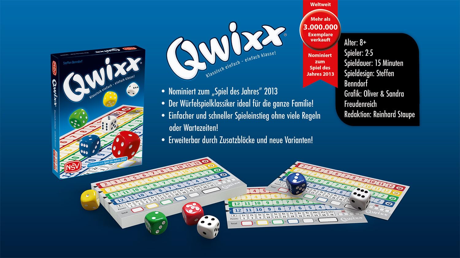 NSV - 4015 - QWIXX - gioco dei dadi (versione en tedesco)