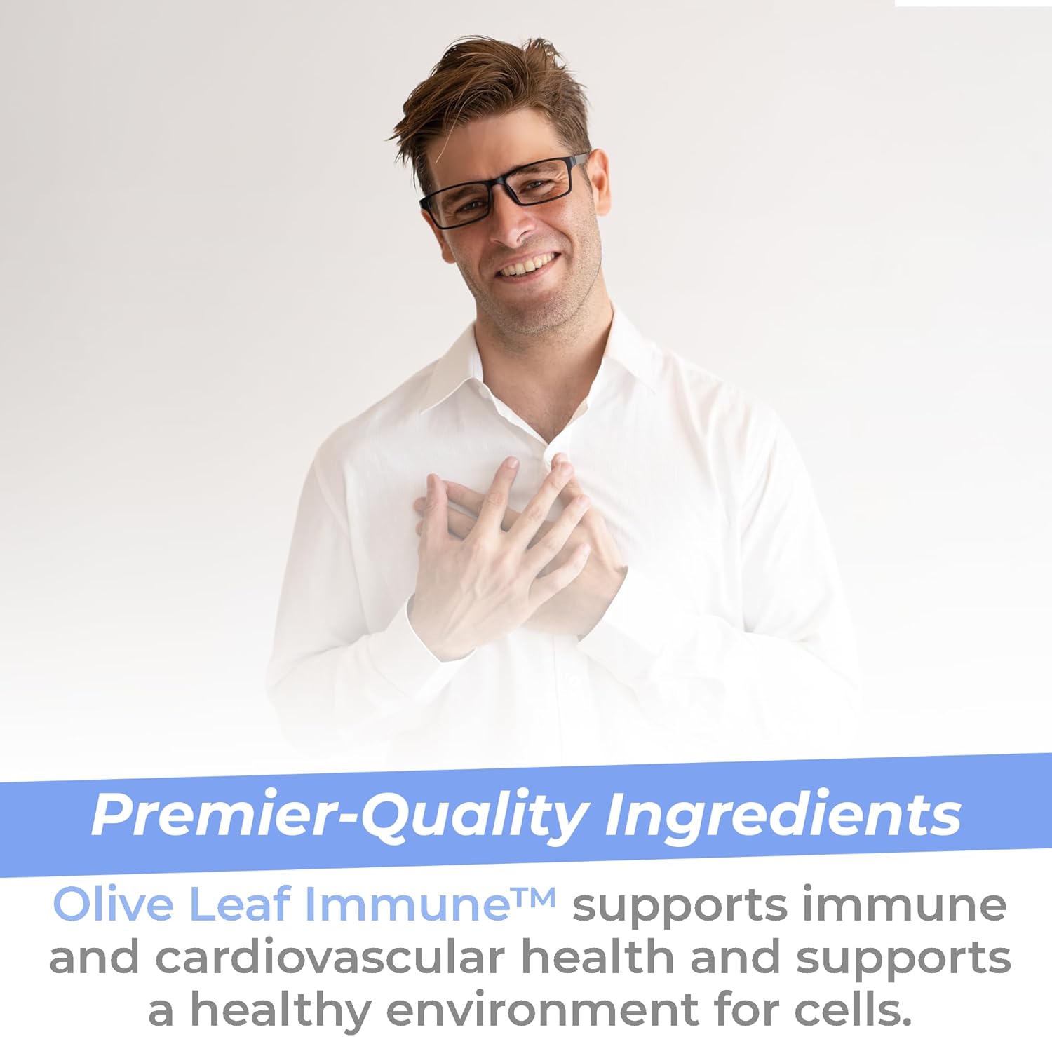 Premier Research Labs Olive Leaf Immune - Olive Leaf Extract Capsules, The Olive Leaf Pills with Phytonutrient Oleuropeinm, Herbal Supplement for Immune & Heart Health Support - 60 Vegetarian Capsules