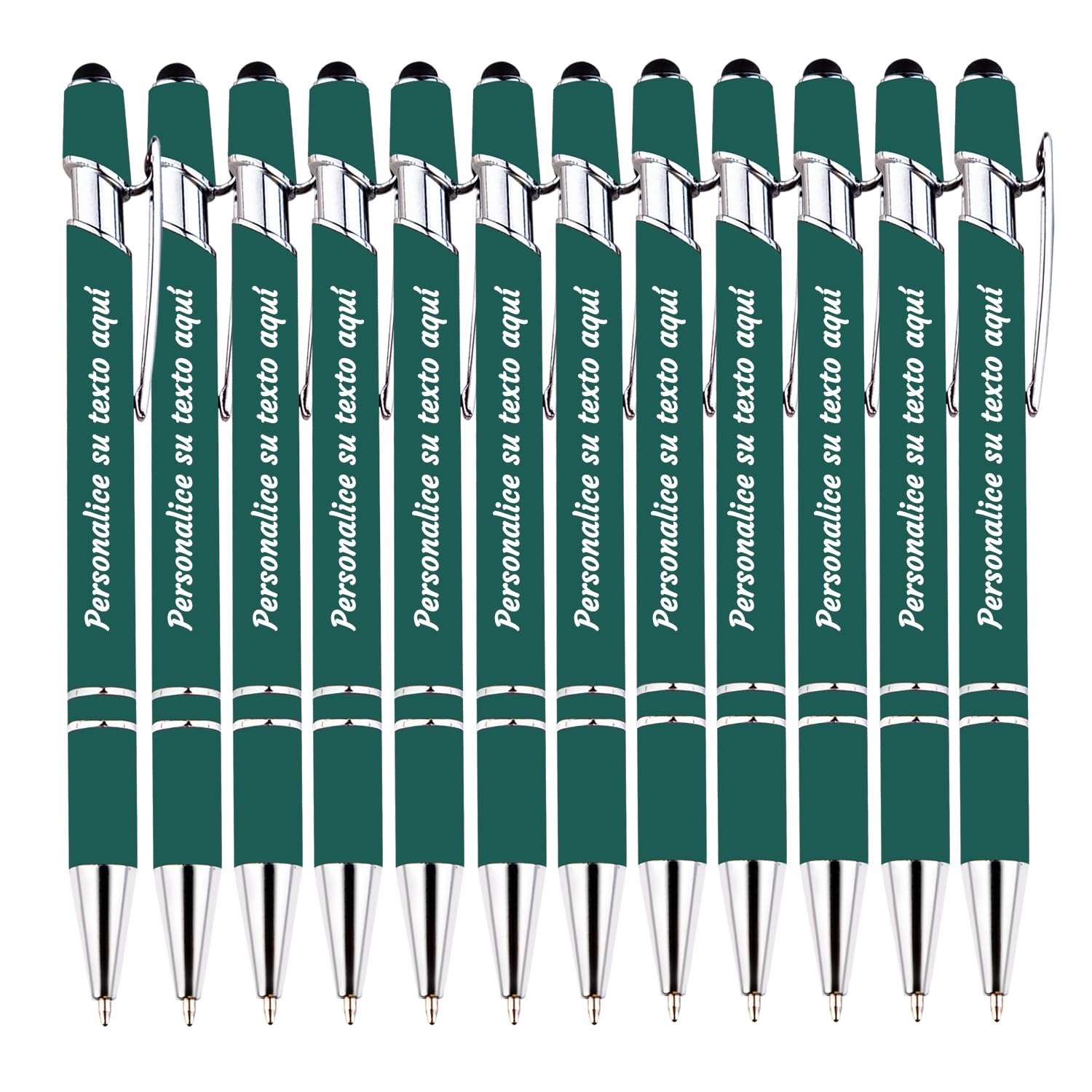 Hasta 300 bolígrafos, bolígrafo personalizado, bolígrafo táctil personalizado, personaliza con tu texto personalizado, regalo adecuado para graduación, aniversario, cumpleaños, 300 Piezas