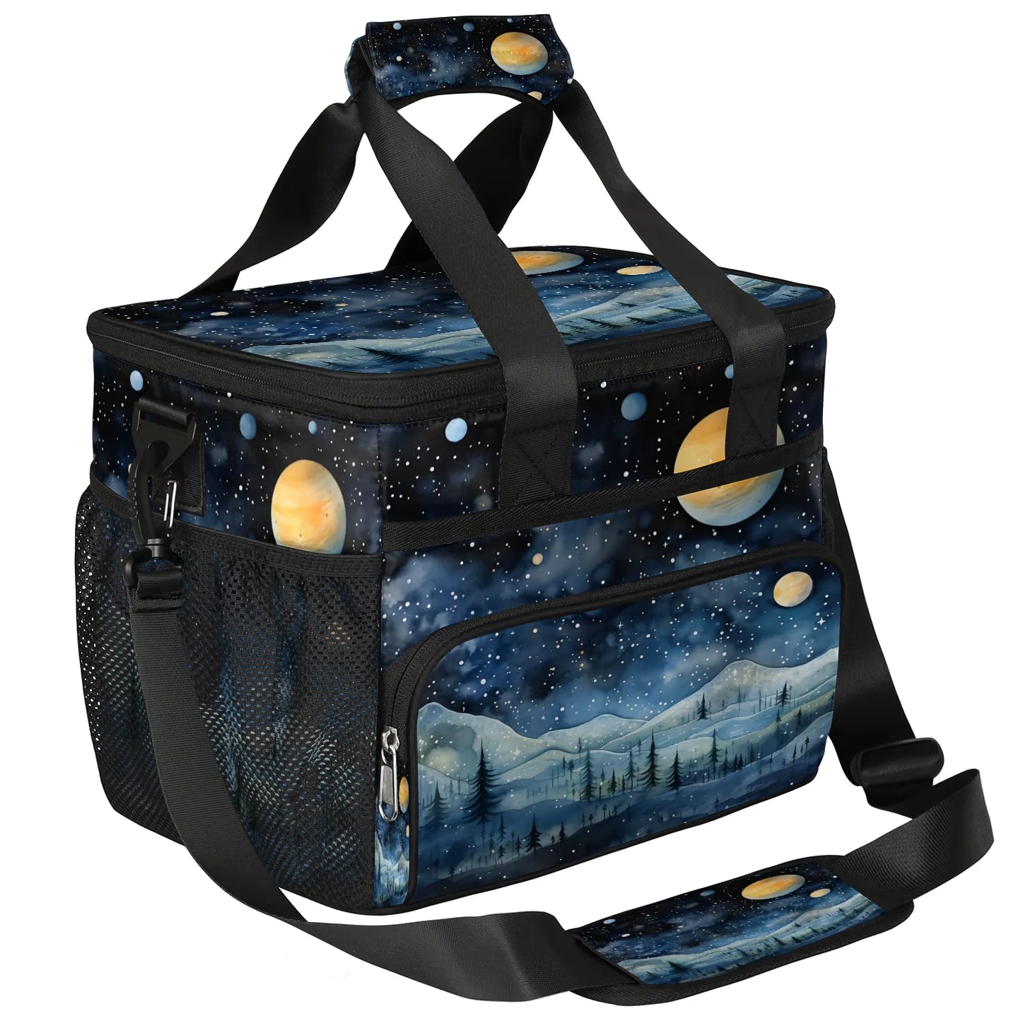 Lunch Box for Men Heavy Duty Insulated Lunch Bag for Women Universe Moonlight Lunchbox for Adults Lunch Cooler