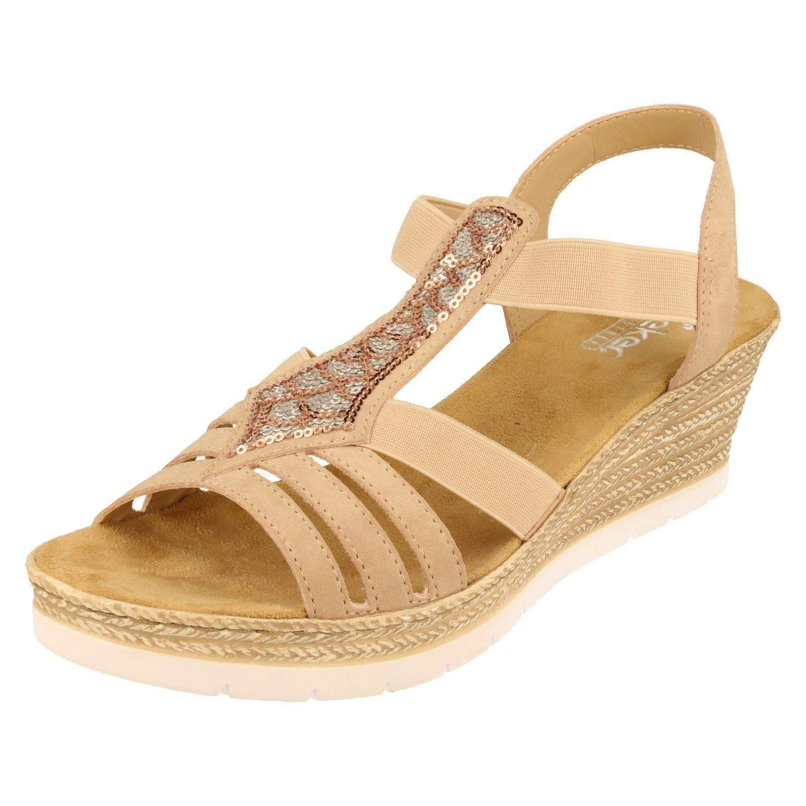 Rieker 61913, Women’s Closed Toe Sandals, Pink (Altrosa), UK (38 EU)