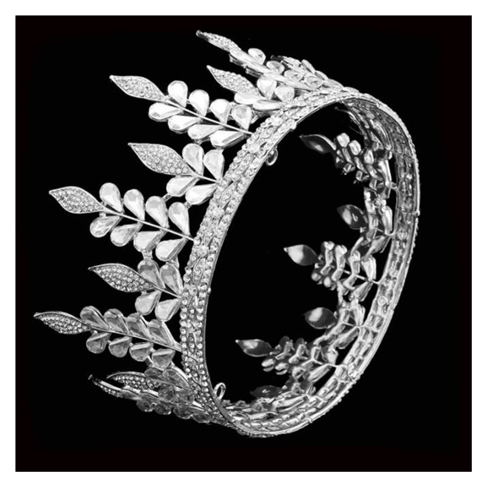Tiara para niñas retro corona para mujer tocado nupcial 4