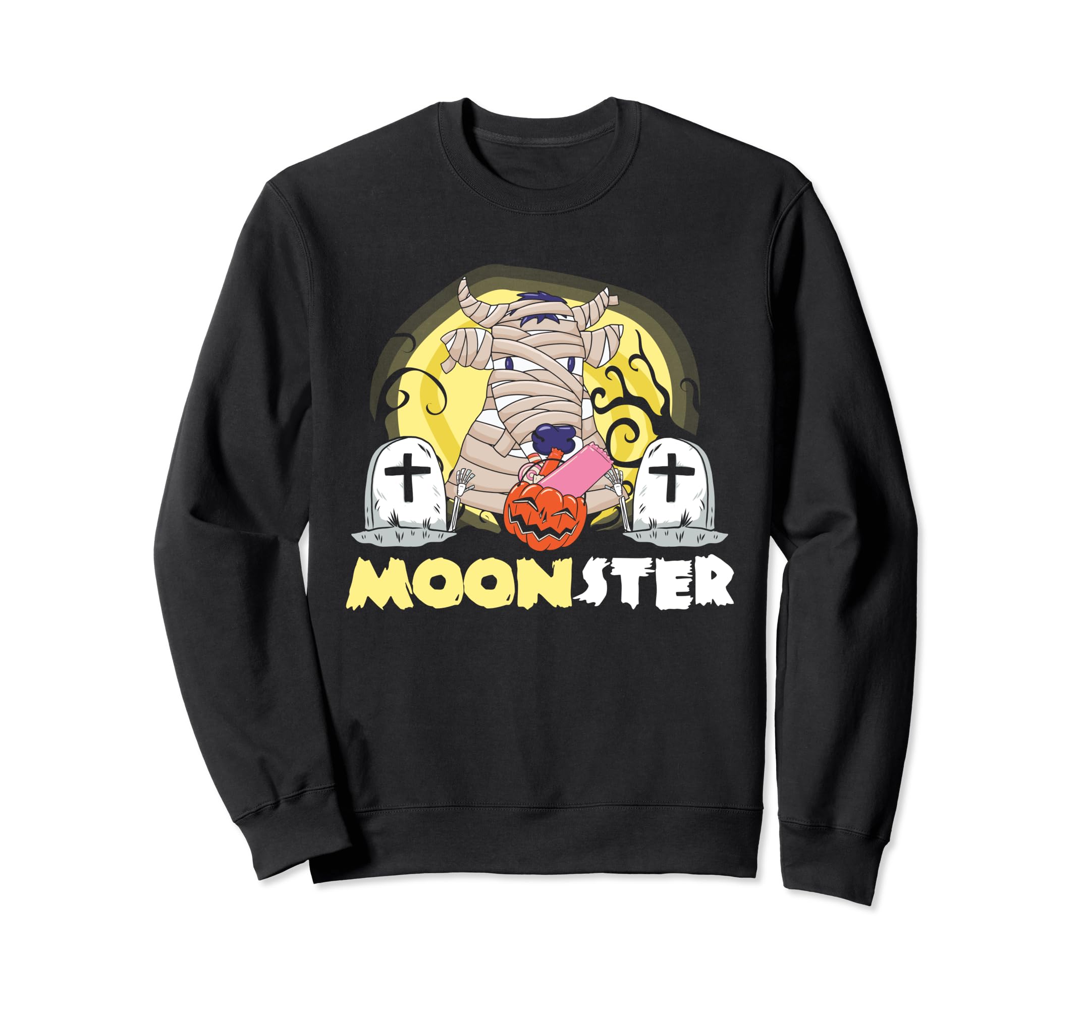 Moonster Cow Farmer Halloween Sweatshirt