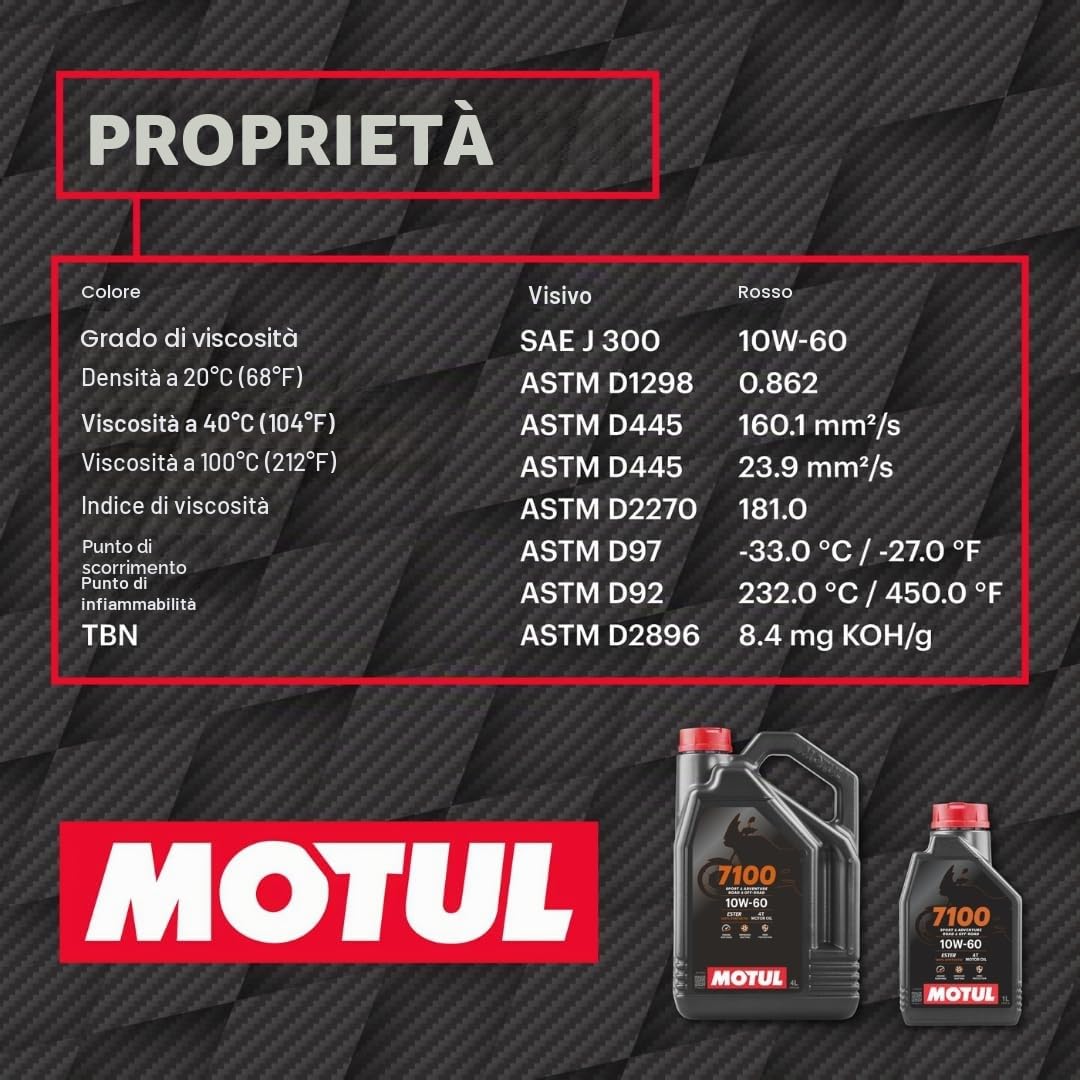 Motul 104101 7100 4T 10W-60, 4 L