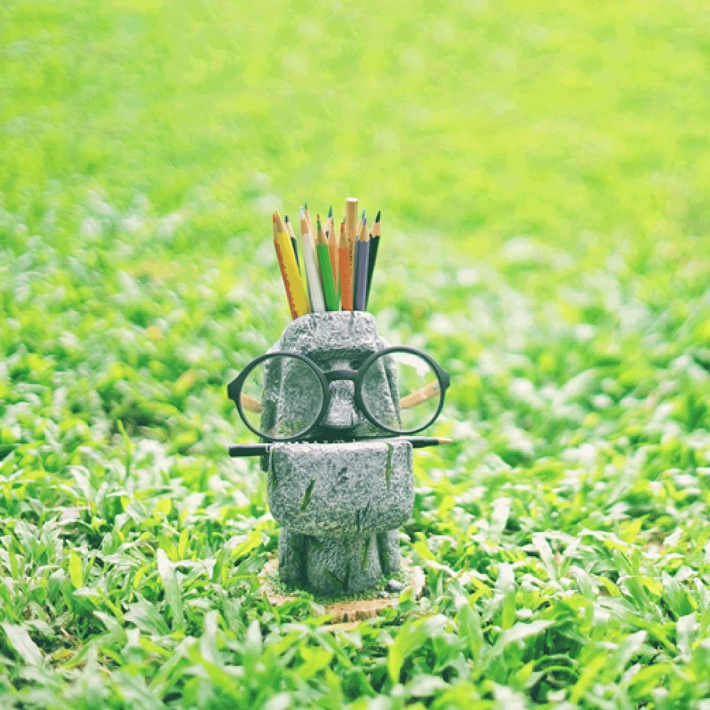 Support de stylo for le support de stylo de la résine de bureau mignon titulaire de stylos maquillage porte-pinceau créatif Statue de stylo Porte-stylo personnalisé Bureau de rangement Accueil Boîte d