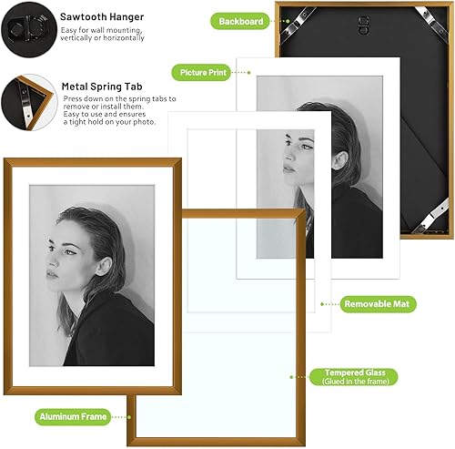 Vista 59 de Golden State Art - Portarretratos de aluminio de 18 x 24 pulgadas - con paspartú para fotos de 16 x 20 pulgadas o sin paspartú para póster de 18 x