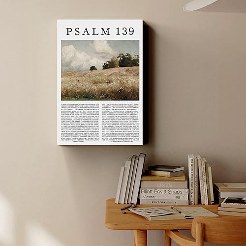 Vista 220 de Arte de pared de acuarela de Jesús, pintura en lienzo cristiano, imágenes de las Escrituras, decoración de pared, póster con versículos bíblicos