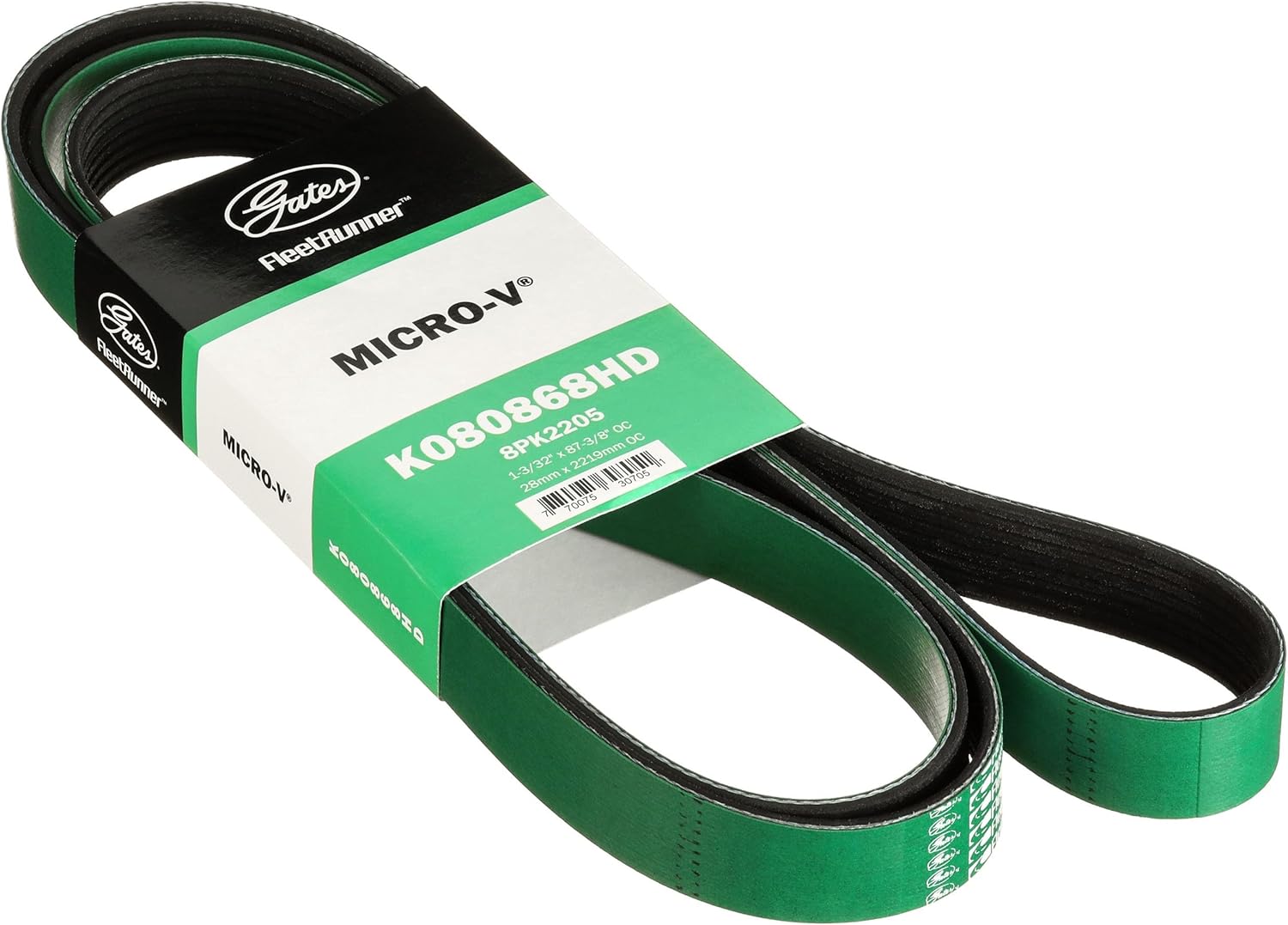 Gates K080868HD FleetRunner Micro-V Serpentine Drive Belt