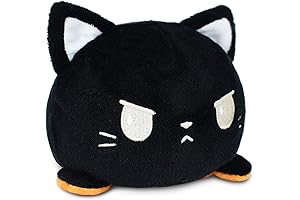 TeeTurtle Reversible Cat Plushie - Spooky Halloween Companion