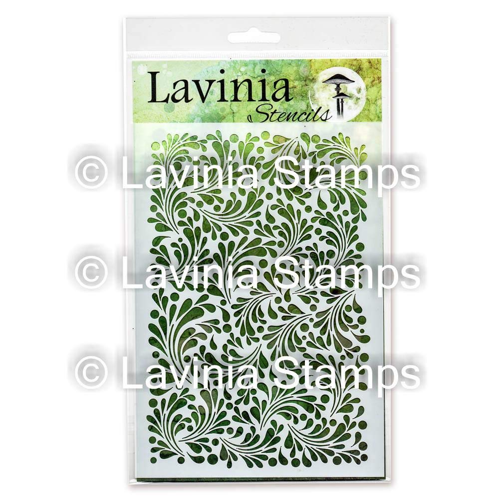 Feather Leaf Lavinia Stencil by Lavinia Stamps, (ST014)