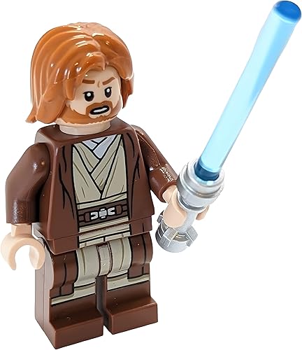 Lego Mini figura de Star Wars – Obi-Wan Kenobi con sable de luz (aproximadamente 1.8 pulgadas de alto)