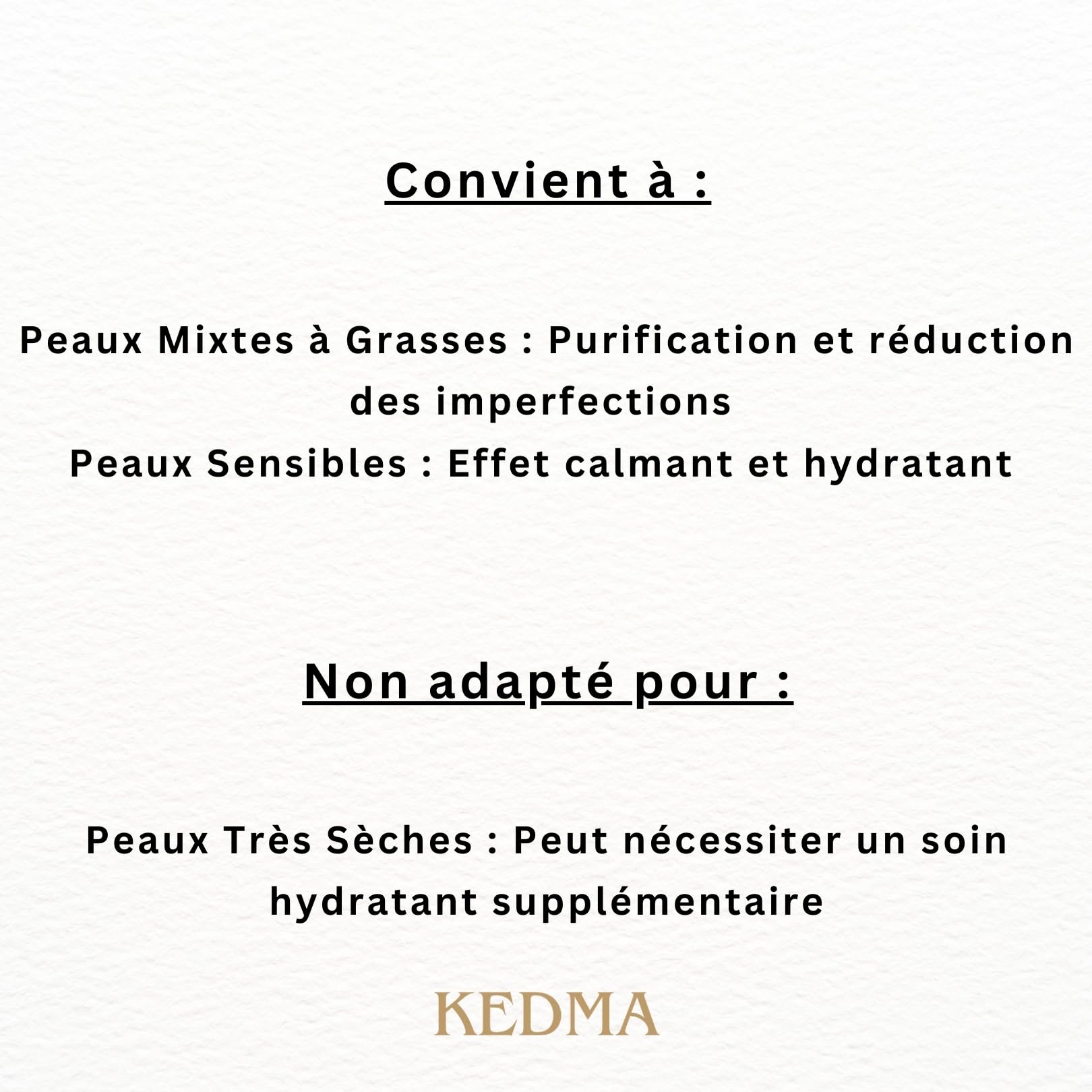 KEDMA - Masque Purifiant à la Boue Noire - Pour Tous Types de Peau - 50g | Le masque à la boue noire purifie, absorbe l’excès de sébum et aide à affiner l’apparence des pores.
