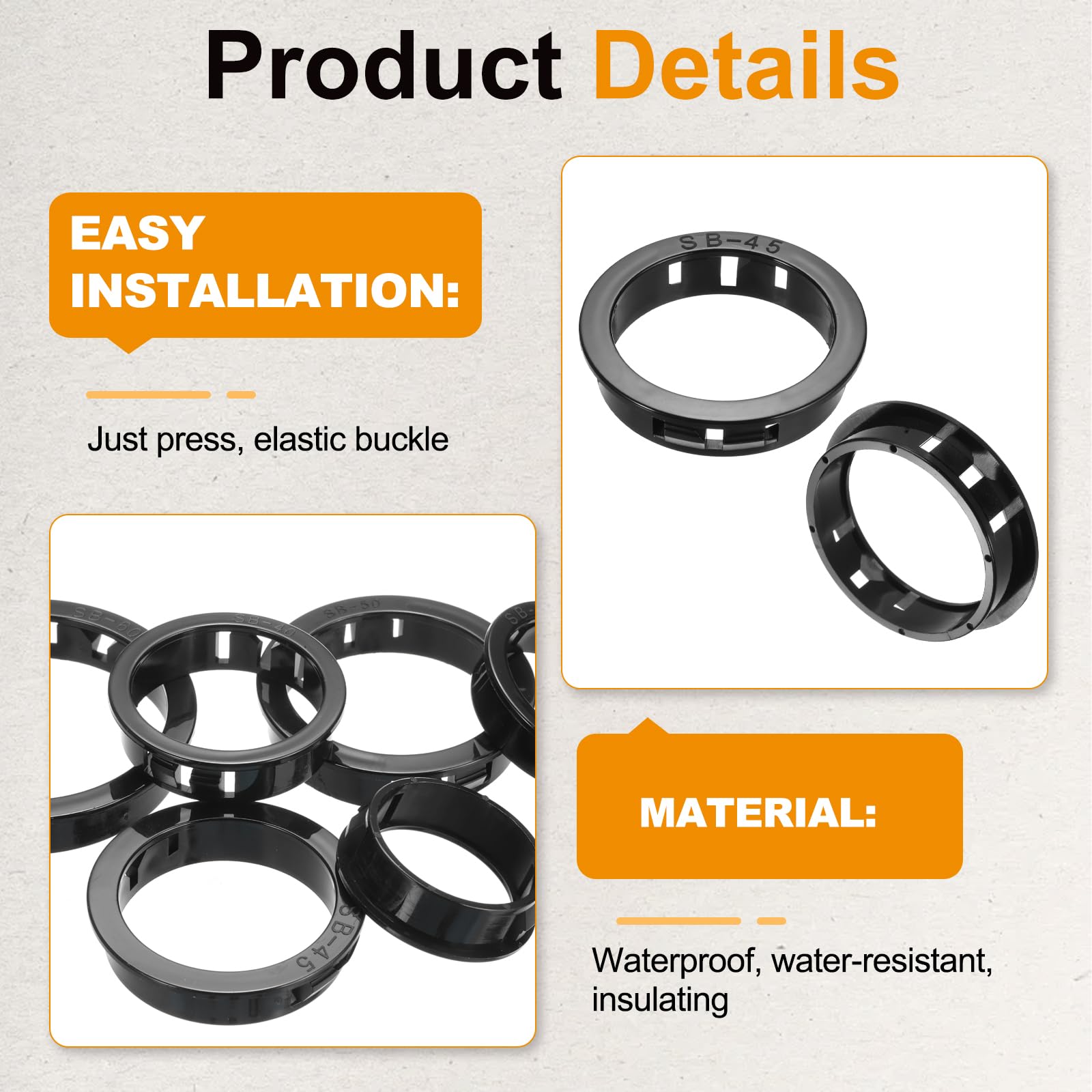PATIKIL 24pcs Wire Grommet - Image 3