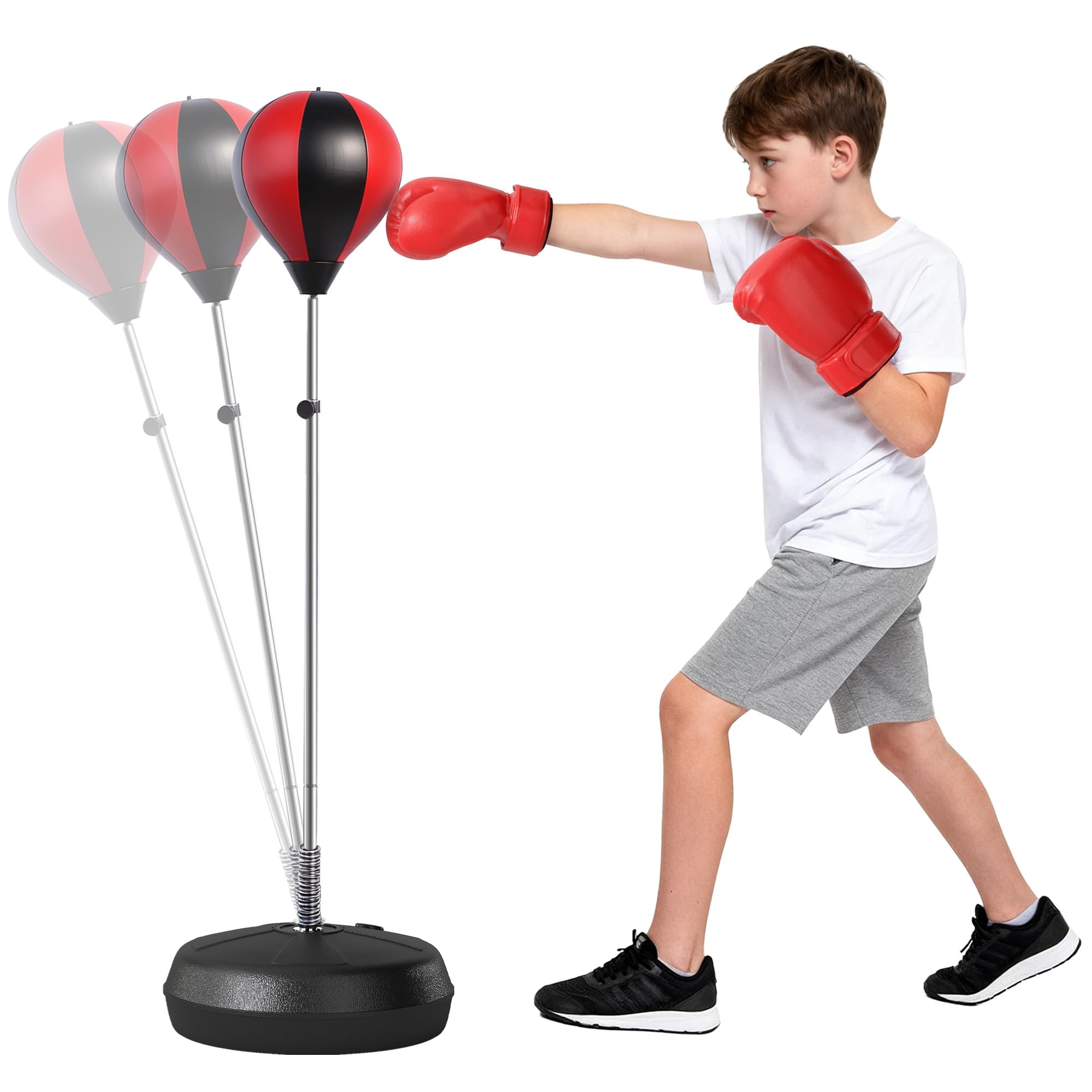Soozier Training Boxing Punching Ball Set with Gloves, 50