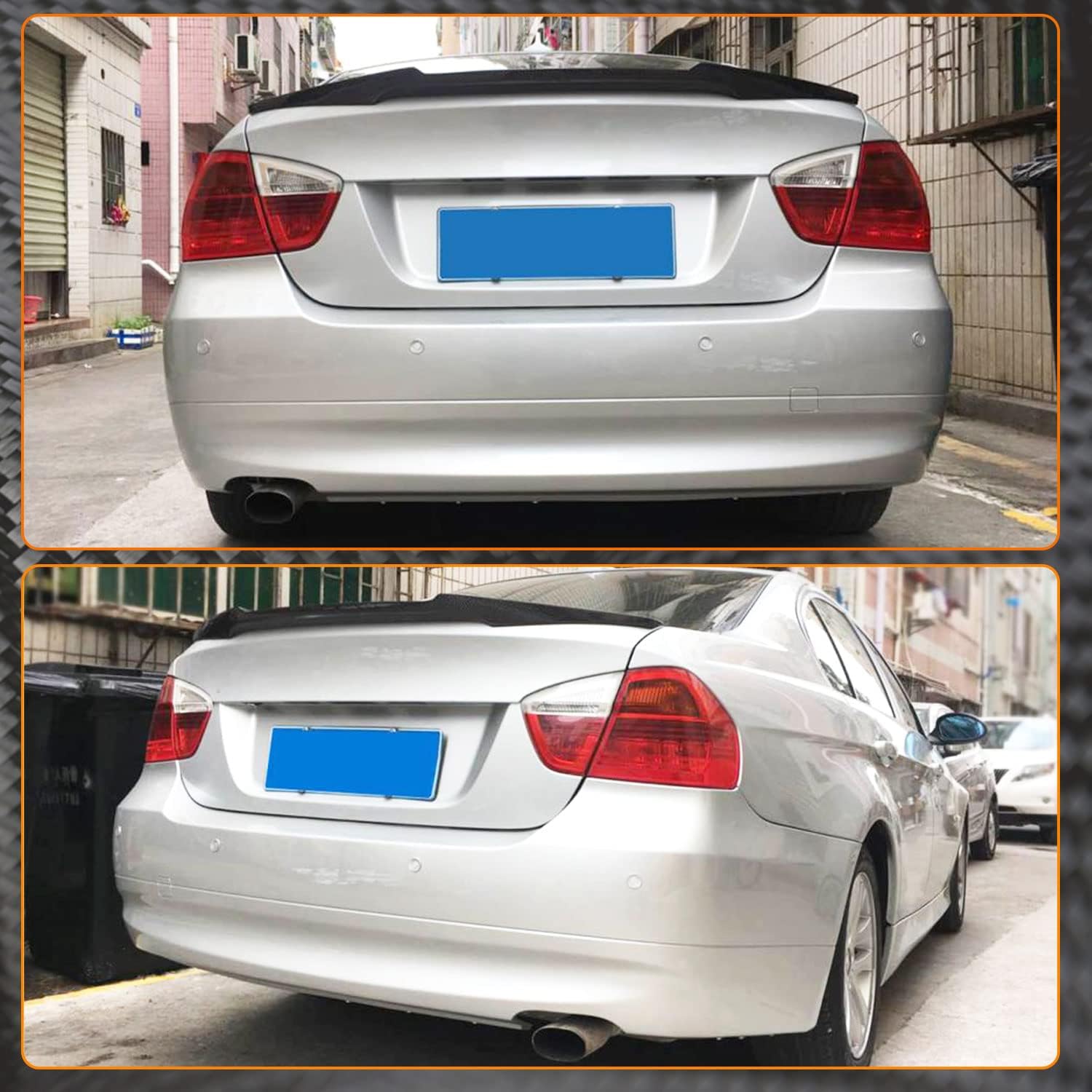 Carbon Fiber Rear Trunk Spoiler Fits for BMW 3 Series E90 2006-2012 M3 2008-2013 Sedan Factory Outlet CF 323I 325I 328I 330I 335I Auto Rear Boot Lid Highkick Wing Lip