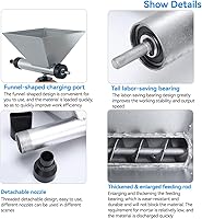 Vista 4 de Bomba eléctrica de mortero, máquina de lechada de cemento portátil, pistola de calafateo de cemento, herramienta de acabado de pistola de calafateo